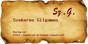 Szekeres Gilgames névjegykártya